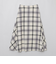 【店舗限定】クレストブリッジチェックサキソニードビーオーバーペンフレアスカート