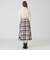 【店舗限定】クレストブリッジチェックサキソニードビーオーバーペンフレアスカート