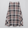 【店舗限定】クレストブリッジチェックサキソニードビーオーバーペンフレアスカート