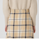 【店舗限定】クレストブリッジチェックサキソニードビーオーバーペンフレアスカート