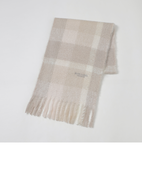 クレストブリッジチェックビッグスケールマフラー｜ブルーレーベル