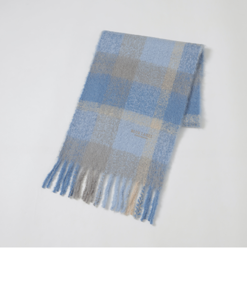 クレストブリッジチェックビッグスケールマフラー｜ブルーレーベル