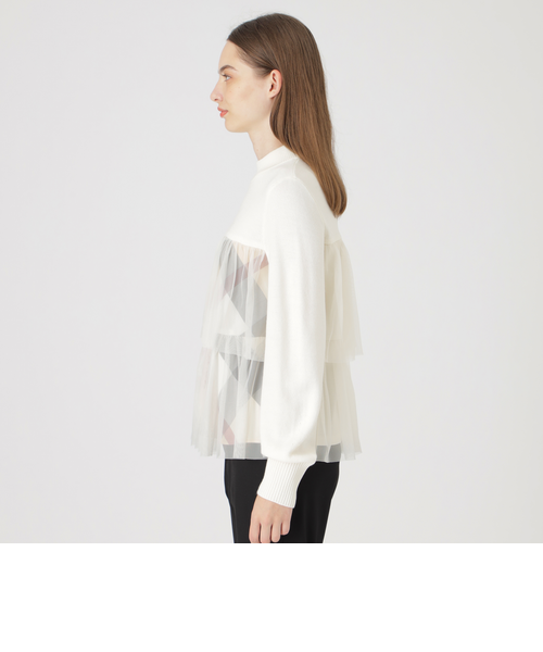 ティアードチュールコンビトップス｜ブルーレーベルブラックレーベル