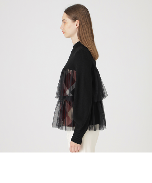 ティアードチュールコンビトップス｜ブルーレーベルブラックレーベル