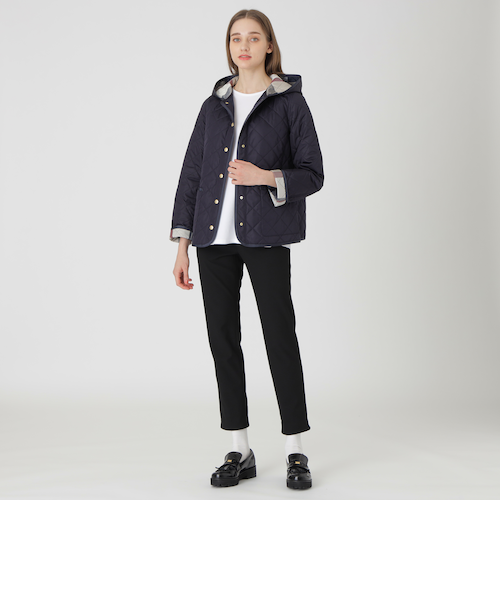 一部店舗限定】クレストブリッジチェックキルティングコート