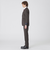 【一部店舗限定】Zegna TRAVELLERシャンブレーブラウンヘリンボーンスーツ