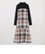 【一部店舗限定】クレストブリッジチェックエアリーツイルテレココンビドレス