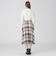 【一部店舗限定】クレストブリッジチェックエアリーツイルフレアスカート