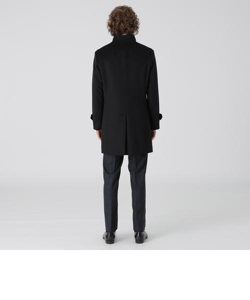 一部店舗限定】ウールスタンドカラーコート｜ブルーレーベルブラック