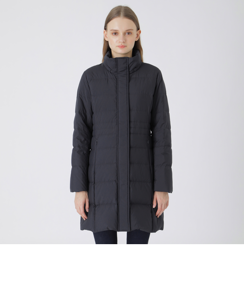 一部店舗限定】ハイマルチピーチタフタロングダウンコート｜ブルー