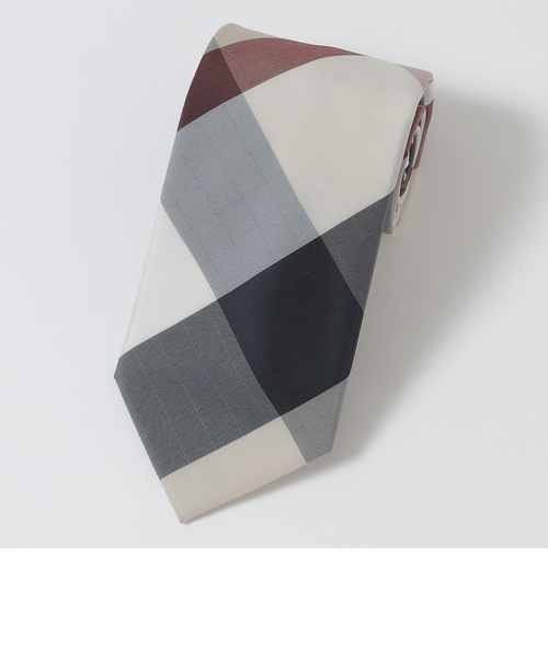 一部店舗限定】ウォッシャブルクレストブリッジチェックタイ｜ブルー