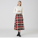【一部店舗限定】クレストブリッジチェック5WAYチュールスカート