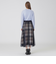 【一部店舗限定】クレストブリッジチェック5WAYチュールスカート