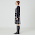 クレストブリッジチェッククロッシングビエラニットスリーブドレス