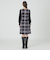 クレストブリッジチェッククロッシングビエラニットスリーブドレス