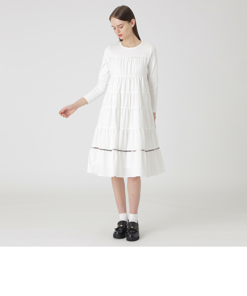 ニットドッキングティアードドレス｜ブルーレーベルブラックレーベル