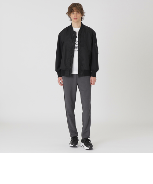 【BLACK lab.】LIMONTAナイロンハイブリッドMA-1ジャケット BLACK lab.】LIMONTAナイロンハイブリッドMA-1ジャケット｜ブルー