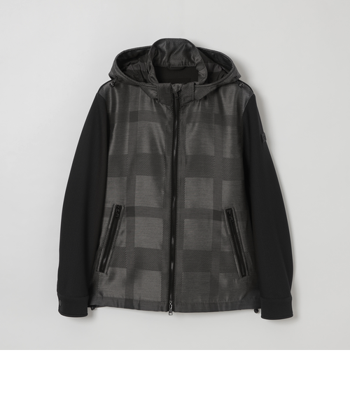 美品　ブラックレーベルクレストブリッジ　シャドーチェックハイブリッドパーカー BLUE LABEL / BLACK LABEL CRESTBRIDGE｜【BLACK lab.】シャドー