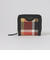 クレストブリッジチェックレザー二つ折り財布