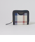 クレストブリッジチェックレザー二つ折り財布