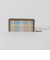 クレストブリッジチェックレザー長財布