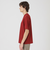 ハイツイストシャドーチェックニットTシャツ