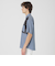 デニムライクキュプラパッチワークシャツ