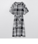 【WEB限定】クレストブリッジチェッククロッシングツイルパフスリーブドレス