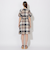 【WEB限定】クレストブリッジチェッククロッシングツイルパフスリーブドレス