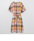 【WEB限定】クレストブリッジチェッククロッシングツイルパフスリーブドレス