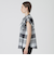 クレストブリッジチェックライトクロッシングツイルケープブラウス