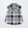 クレストブリッジチェックライトクロッシングツイルケープブラウス