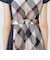 クレストブリッジチェックライトクロッシングツイル切替ドレス