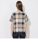 【WEB限定】クレストブリッジチェックライトクロッシングツイルスキッパーブラウス