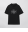 【BLACK lab.】ラインストーンジオメトリックロゴTシャツ