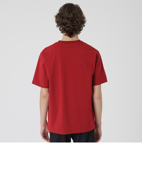 BLACK lab.】ラインストーンジオメトリックロゴTシャツ｜ブルー