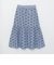 シャンブレーレーススカート