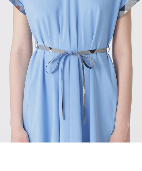 コンパクトポンチカラーネックドレス｜ブルーレーベルブラックレーベル