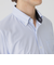 トリコットカラミ調ハーフボタンダウンシャツ