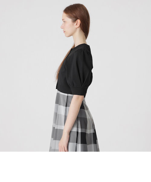 美人百花コラボ】ショートカーディガン｜ブルーレーベルブラック