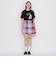 【原宿・WEB限定】クレストブリッジチェックカラミクロスミニスカート