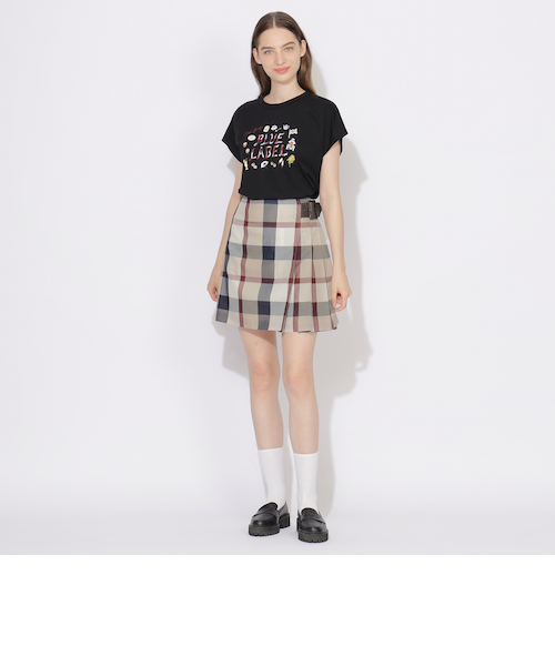 クレストブリッジチェックカラミクロスミニスカート 原宿・WEB限定】クレストブリッジチェックカラミクロスミニ