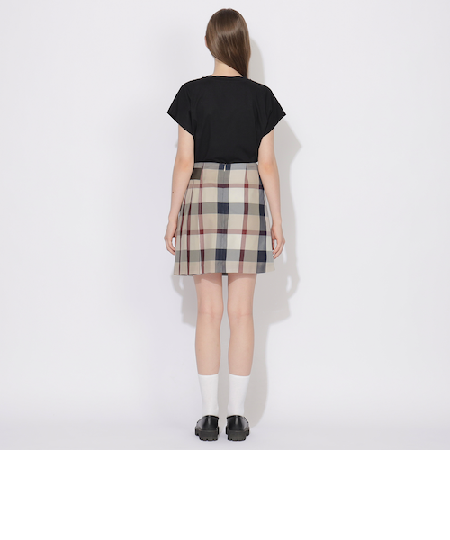 クレストブリッジチェックカラミクロスミニスカート 原宿・WEB限定】クレストブリッジチェックカラミクロスミニ