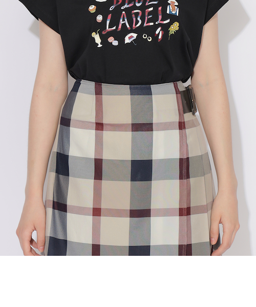 クレストブリッジチェックカラミクロスミニスカート 原宿・WEB限定】クレストブリッジチェックカラミクロスミニ