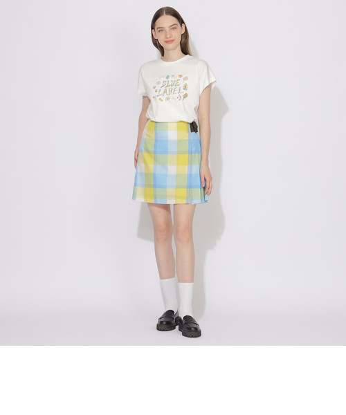 クレストブリッジチェックカラミクロスミニスカート 原宿・WEB限定】クレストブリッジチェックカラミクロスミニ