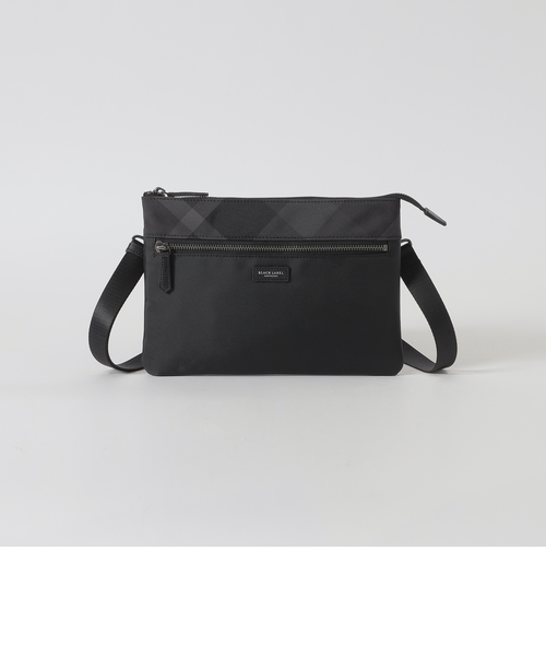 【極美品】バーバリー　ブラックレーベル　クレストブリッジ　サコッシュ ショルダー 極美品】バーバリー ブラックレーベル クレストブリッジ