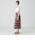 【一部店舗限定】クレストブリッジチェックロングフレアスカート