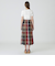 【一部店舗限定】クレストブリッジチェックロングフレアスカート