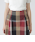 【一部店舗限定】クレストブリッジチェックロングフレアスカート