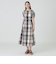 【一部店舗限定】クレストブリッジチェックロングフレアスカート